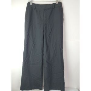 Semantiks Women's Petite Black Career‎ Pants Size 8P Wide Leg Flat Front
